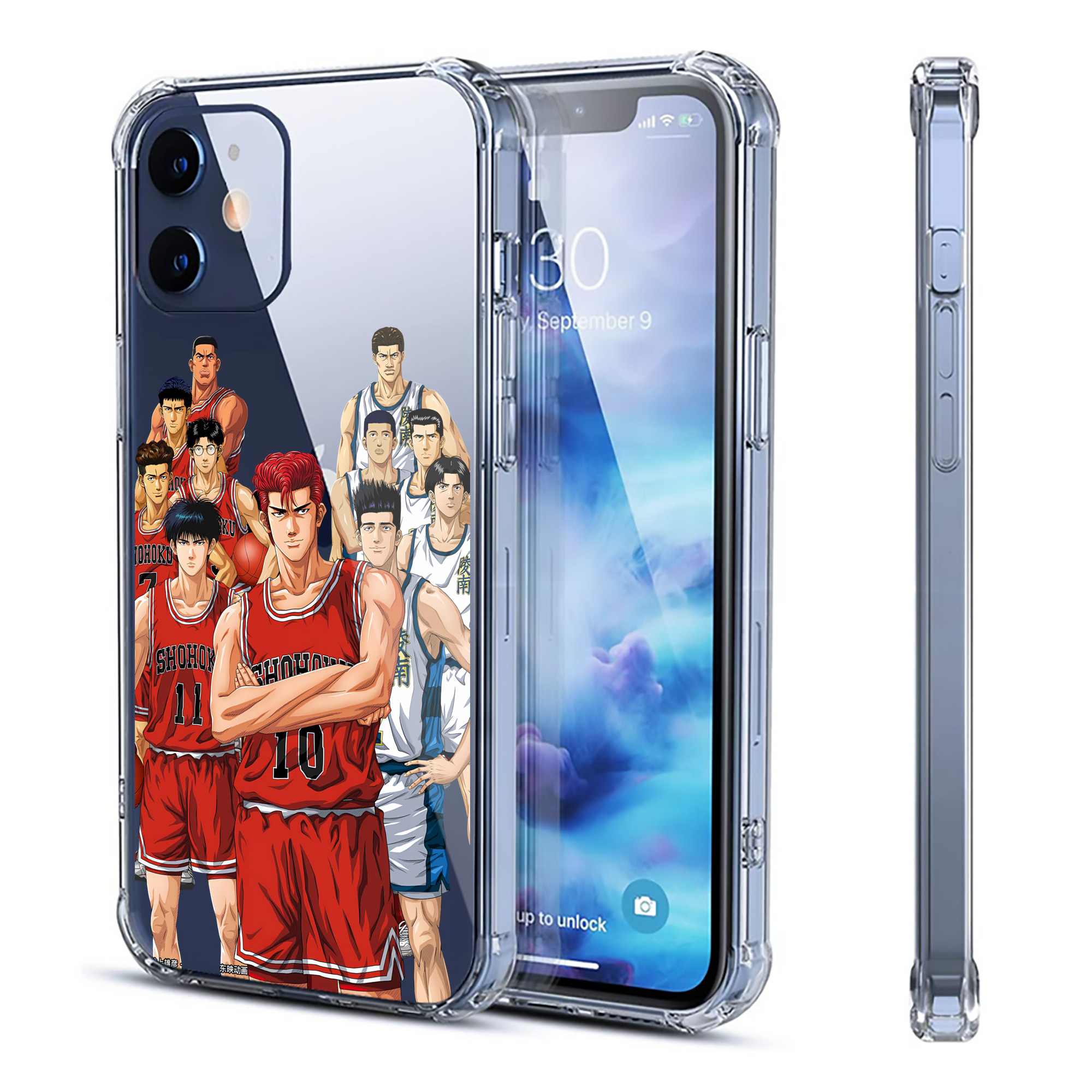 （画像用） SLAM DUNK／スラムダンク 【iPhone 12シリーズ対応】透明スマホケース（クリアソフトケース）